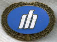 Circa 1970's Metro Airlines Pilot Hat Badge Type II