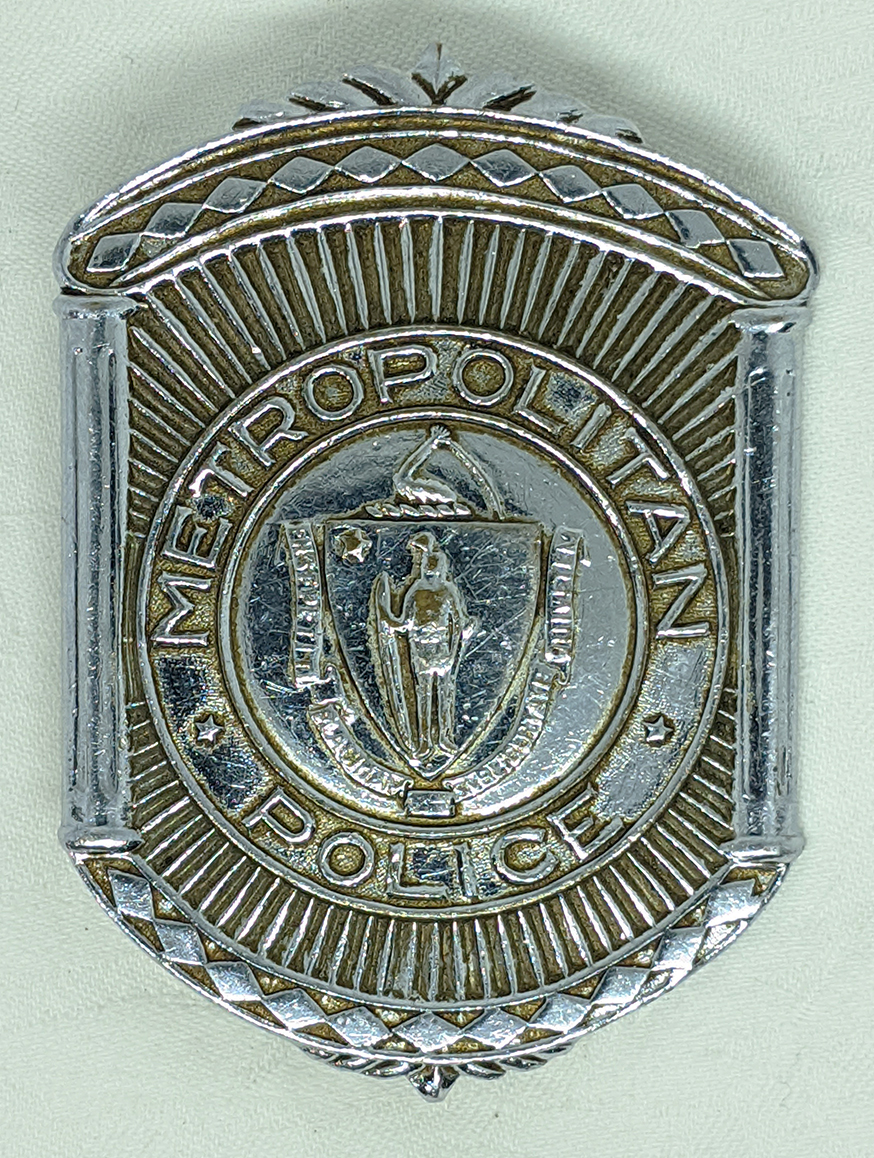 Nice 1950's Boston, MA Metropolitan Police Badge #496.: Flying Tiger ...