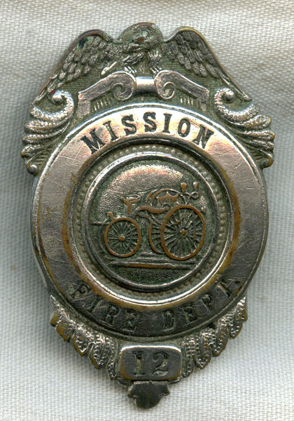 BEING RESEARCHED Rare, Ca. 1900 Southwestern US Mission Fire Dept ...