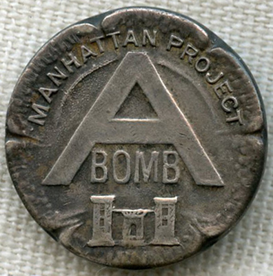 Rare WWII Manhattan Project Silver Level Lapel Pin in ...