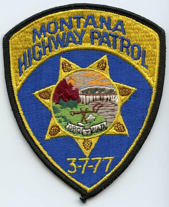 1980s Montana Highway Patrol Patch: Flying Tiger Antiques Online Store