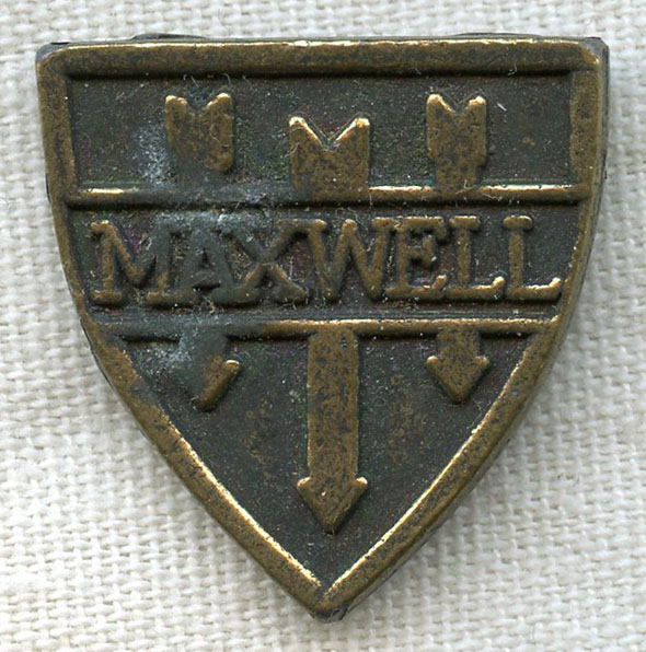 1910s-1920s Maxwell Motor Co. Brass Advertising Token: Flying Tiger