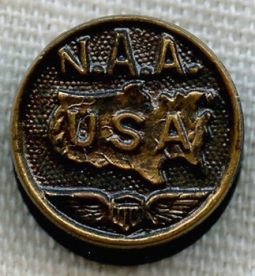 Scarce 1920s National Aeronautic Association (NAA) Round Lapel Pin