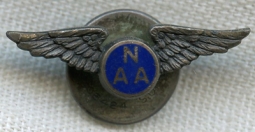 Circa 1930 National Aeronautic Association (NAA) Sterling Lapel Pin