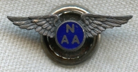 1920s National Aeronautic Association (NAA) Sterling Lapel Pin by Balfour