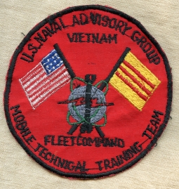Ca 1970 US Naval Advisory Group Vietnam, Fleet Command, Mobile Technical TrainingTeam Pocket Patch