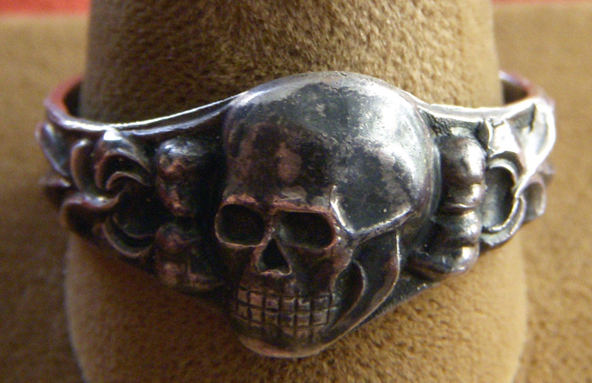 WW II German Waffen SS silver ring for sale.