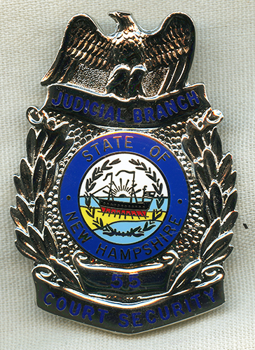 Nice New Hampshire State Judicial Branch Court Security Officer Badge ...