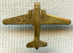 1930s Northwest Airlines DC-2 Lapel Pin for 1 Year of Service