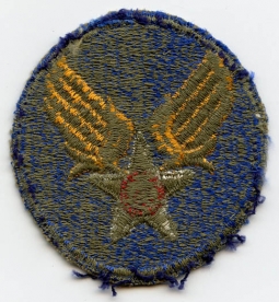 WWII USAAF Green Back Headquarters Patch