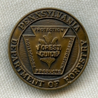 Nice Circa 1920s-1930s Pennsylvania Department of Forestry Guide Badge