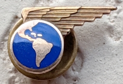1930s PAA (Pan American Airways) 3 Years of Service Lapel Pin in 10K Gold by Balfour