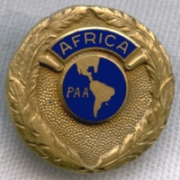Very Rare Numbered Early WWII PAA Africa (Ferries) Radioman Hat Badge