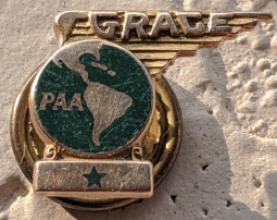 1930's 10K PAA GRACE (Later PANAGRA) 5 Year Service Lapel Pin by Balfour