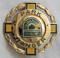 Rare, Short-Lived Ca. 1990 Philadelphia Ranger Corps Park Ranger Badge by Blackinton