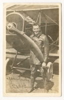 Hand-Signed Autographed RPPC of Lt. Pat O'Brien, US Volunteer with Royal Flying Corps
