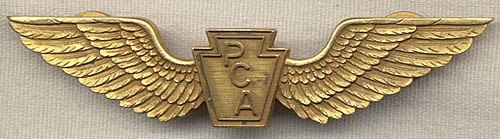 Beautiful 1930s Pennsylvania Central Airlines (PCA) Pilot Wing: Flying ...