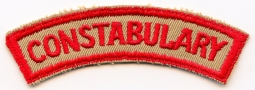 WWII Philippine Constabulary PC Shoulder Arc on Twill