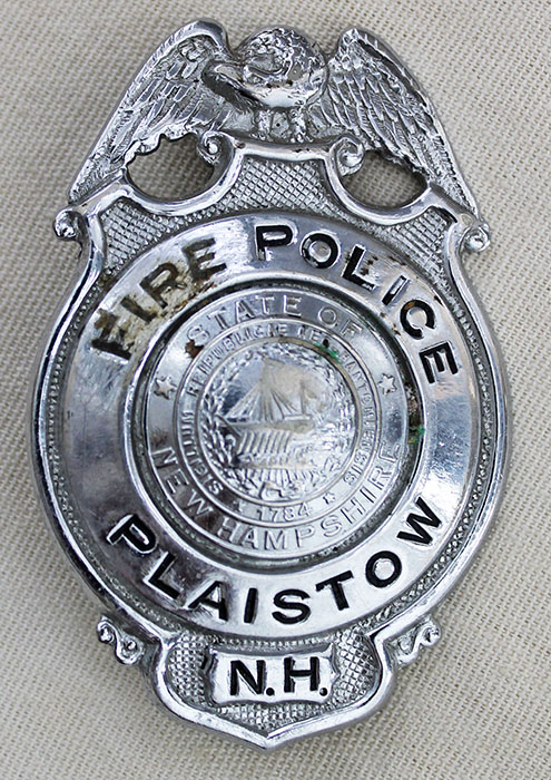 Circa 1930's Plaistow, New Hampshire Fire Police Badge: Flying Tiger ...