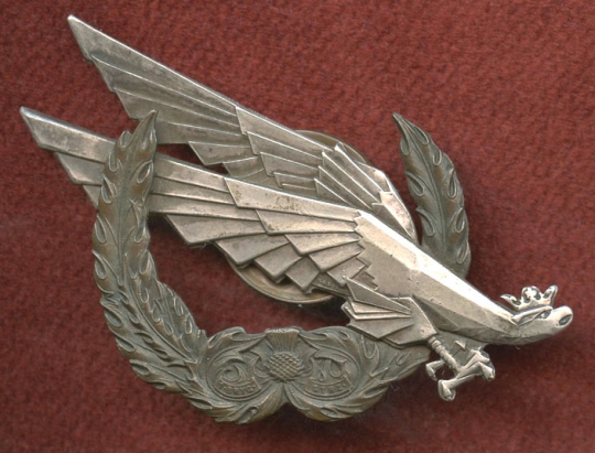 Wwii Polish Army 1st Rifle Brigade Em Badge Made In Scotland