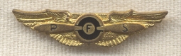 WWII Portland (Oregon) Flying School Lapel Wing