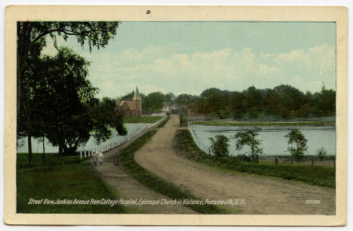 Circa 1910s Postcard Of Junkins Avenue From Cottage Hospital In