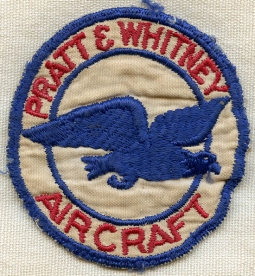 1930's - WWII Pratt & Whitney Aircraft Worker's Patch