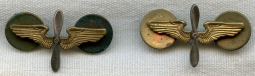 Pair of Late 1930s-WWII USAAF Collar Insignia by Meyer