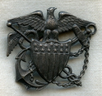 Ext. Rare WWI US Public Health Service NURSE Hat Badge