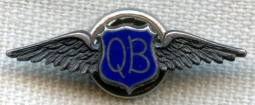 Nice 1930's -1940's Quiet Birdmen Lapel Pin in Sterling by Unknown Maker