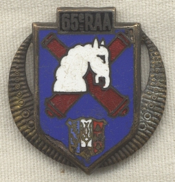 65th Regiment of Algerian Artillery Badge/Insigne 65e RAA