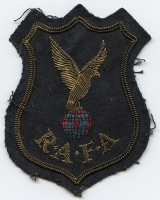 Very Early Possibly Ca 1943-44 Royal Air Force Association Bullion Member Blazer Patch