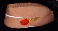 Rare 1950s Delta, Chicago & Southern (Delta C&S) Stewardess Hat with Badge