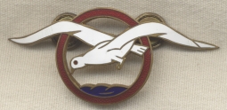 Rare, Large, Full-Size Belgian Badge for 1st. Observation Squadron, 1st Observation Group