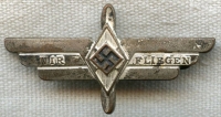 Rare Pre-1937 Hitler Youth Wir Fliegen Flying Badge