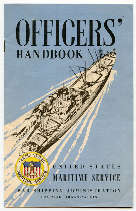 Rare WWII US Maritime Service (Merchant Marine) Officer Handbook ...