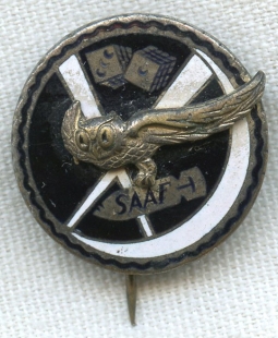 Rare Circa 1944 South African Air Force SAAF SALM No 31 Bomber Squadron Badge