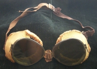 Rare WWII US Army Mountain Troops Snow Goggles with Replacement Lenses