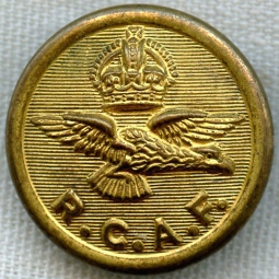 Rare 1920s Royal Canadian Air Force (RCAF) Uniform Button by Scully