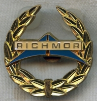 1980's Richmor Aviation Pilot Hat Badge