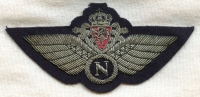 Rare WWII Royal Norwegian Air Force (RNAF) Navigator Wing