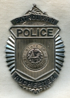 Ca. 1960's-1970's Rochester, NH Police Patrolman Badge