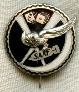 Rare WWII ca 1944 SAAF No 31 Bomber Squadron Badge