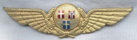 Circa 1970s-1980s SAS (Scandinavian Airlines System) Pilot Hat Badge