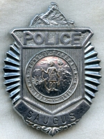 Nice, Heavy, Solid Great 1930's Saugus, Massachusetts Police Badge #1