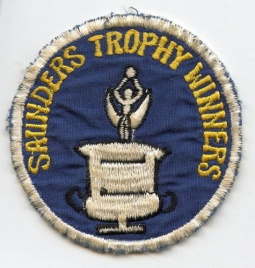 1960s Japanese-Made USAF Strategic Air Command Bomb-Nav Competition Saunders Trophy Winners Patch