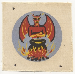 Scarce Circa 1946 Night Dev Ron Pac Insignia on Cloth for Unit Trained at Barber's Point NAS