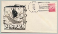 WWII USS Finback (SS-230) Launched Postal Cover