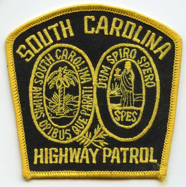 1990s South Carolina Highway Patrol Patch Yellow Embroidery: Flying ...