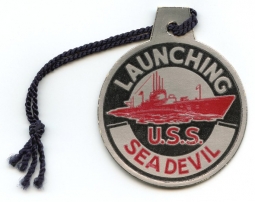 WWII US Navy USN Submarine Launch Tag for USS Sea Devil SS-400